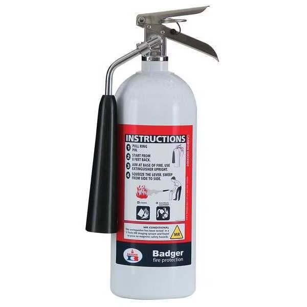 Fire Extinguisher, 5B:C, Carbon Dioxide, 5 lb, Badger, Mfr#: B5V-1MR