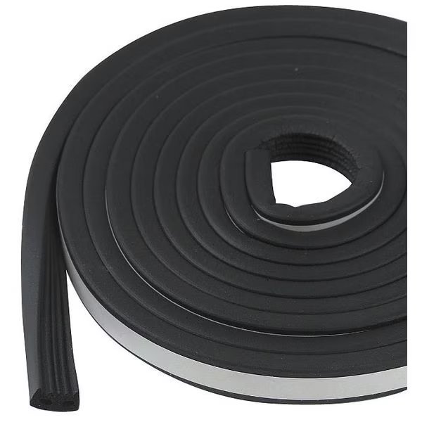 Weatherstrip, Ribbed, Black, Length 10 Ft., EnjoyTool Select, Mfr#: 5MFL0