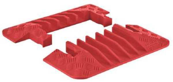 Cable Protector EndCap, 5Channel, 0.7ft, PR, Checkers, Mfr#: GDEC5X125-O