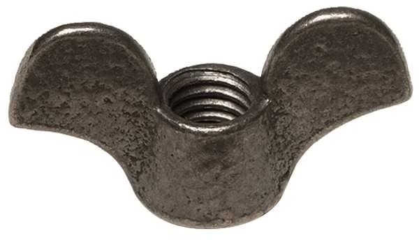 Wing Nut, #8-32, Malleable Iron, Plain, 0.438 in Ht, 1 in Max Wing Span, 10 PK, EnjoyTool Select, Mfr#: 0-8A-700AS7-