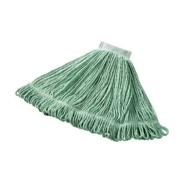 5in String Wet Mop, 22oz Dry Wt, Side Gate Connect, Loop-End, Green, Cotton/Synthetic, FGD25306GR00, Rubbermaid Commercial, Mfr#: FGD25306GR00