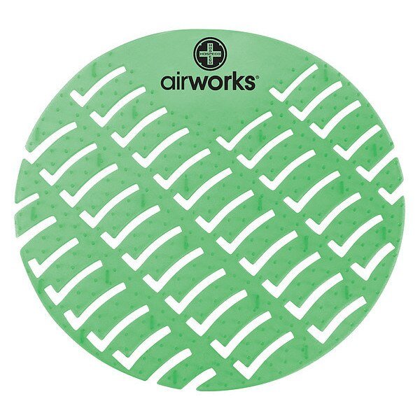 Urinal Screen, Round, Evergreen, PK60, Air Works, Mfr#: AWUS005