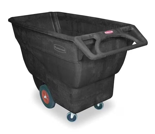 Tilt Truck, Standard, 3/4 cu. yd., 1000 lb., Rubbermaid Commercial, Mfr#: FG101300BLA