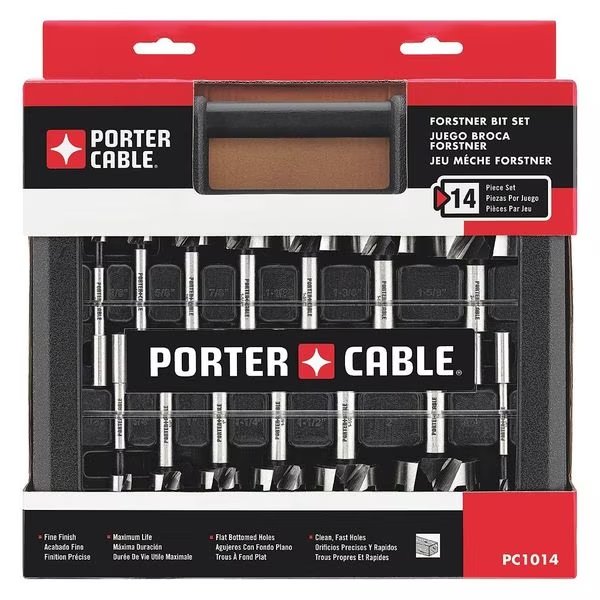 14-piece Forstner Bit Set, Porter-Cable, Mfr#: PC1014