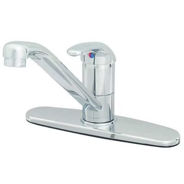 Manual, Single Hole Only Mount, 1 Hole Low Arc Kitchen Faucet, T&S Brass, Mfr#: B-2731