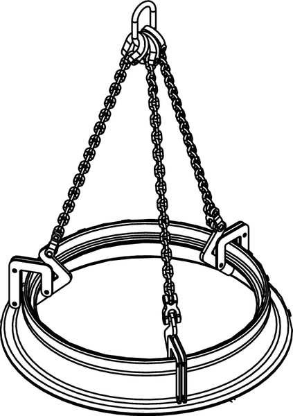 Manhole Sleeve Lifter, Cap1500Lb., Caldwell, Mfr#: MCL - 3/4