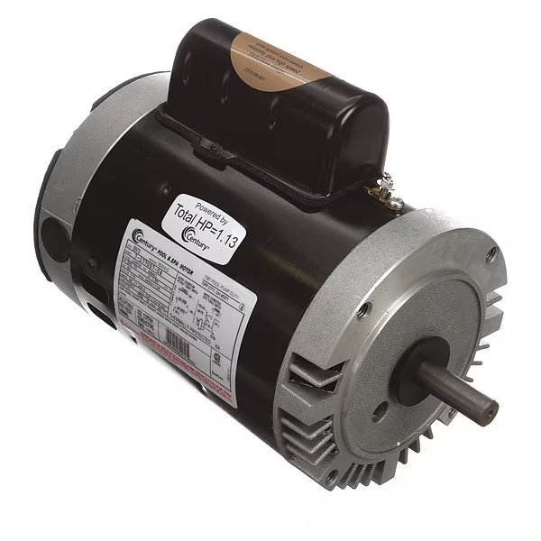 Pool and Spa Pump Motor, Permanent Split Capacitor, 1 1/4, 1/5 HP, 56C Frame, U.S. Motors, Mfr#: EB972
