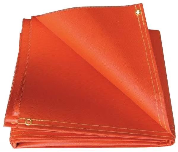 Welding Blanket, 8 ft. W, 10 ft., Red, Hi Temp, Mfr#: R51-8X10-32-B