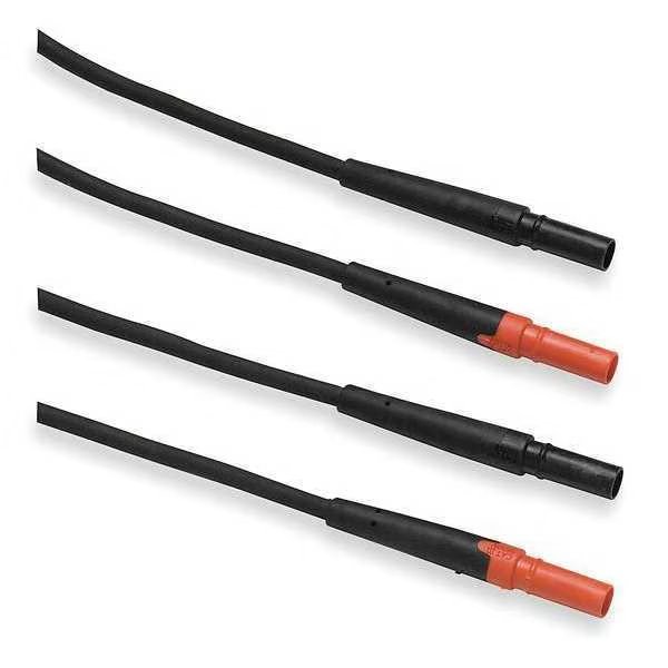 Test Lead, 60 In. L, Black/Red, 1000VAC, PR, Fluke, Mfr#: Fluke-TL27