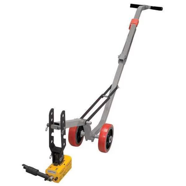 Aluminum Dolly and HD Magnet Lift Weight 900 lbs. Flat Items, 450 lbs. Round Items, Allegro Industries, Mfr#: 9401-26A