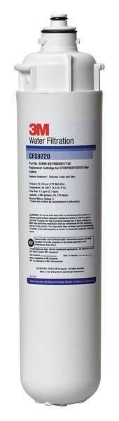 Quick Connect Filter, 1.5 gpm, 5 Micron, 3-3/8" O.D., 14 3/8 in H, 3M Filtration, Mfr#: 5631603