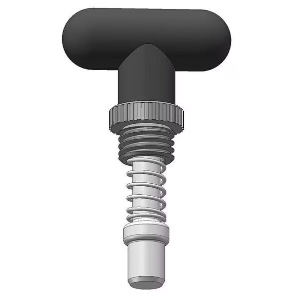 Rounded T Knob, Short Tip, 1/2" Tip Dia., 0.560"L, Innovative Components, Mfr#: GI1/2S2.25-BTR6