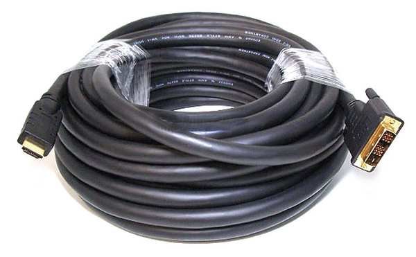 HDMI-DVI Cables, Black, 50 ft., 22AWG, Monoprice, Mfr#: 2810