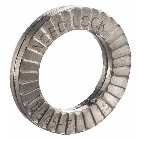 Wedge Lock Washer, For Screw Size M10 316 Stainless Steel, Plain Finish, 200 PK, Nord-Lock, Mfr#: 1094
