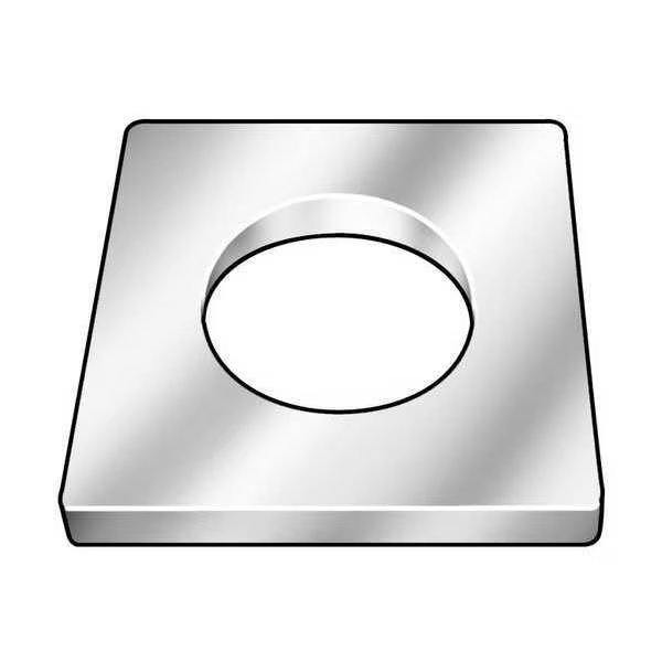 Square Washer, Fits Bolt Size 1/2 in Steel, Black Oxide Finish, EnjoyTool Select, Mfr#: Z8954H