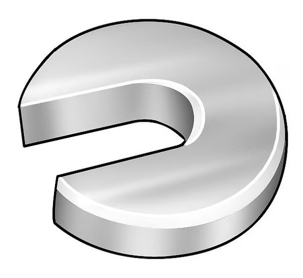 Slotted Washer, Fits Bolt Size 5/8 in Steel, Black Oxide Finish, EnjoyTool Select, Mfr#: Z9431