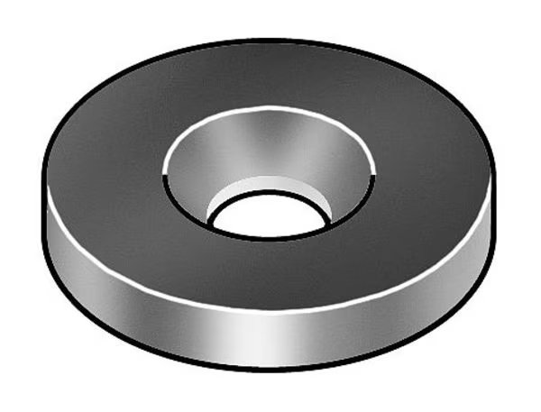 Countersunk Washer, Fits Bolt Size #10 Steel, Black Oxide Finish, EnjoyTool Select, Mfr#: Z9933