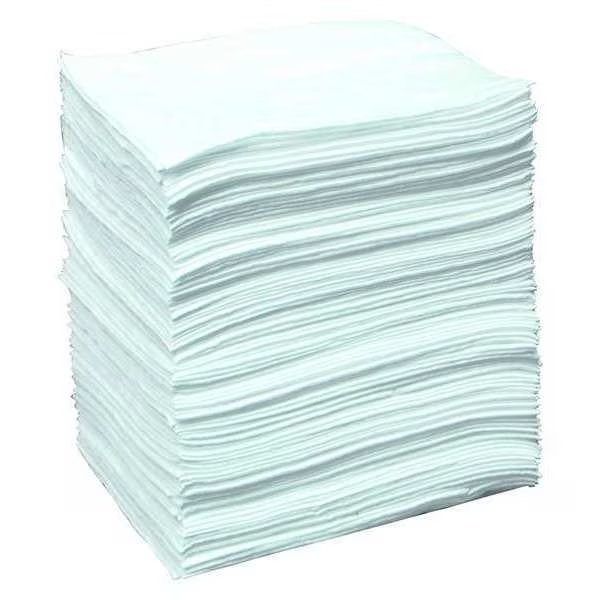 Sorbents, 26 gal (US), 15 in x 19 in, Oil, White, Polypropylene, Brady, Mfr#: SR100