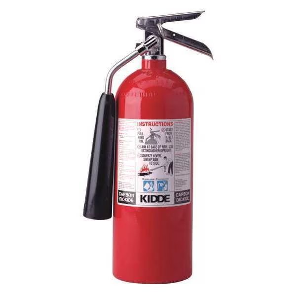 Fire Extinguisher, 5B:C, Carbon Dioxide, 5 lb, Kidde, Mfr#: PRO5CDM