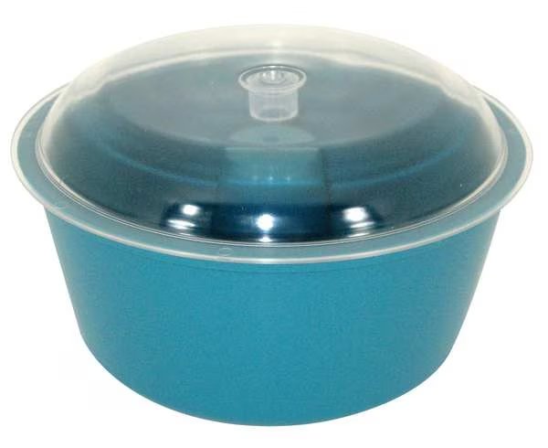 Vibratory Tumbler Bowl and Lid, 8In Dia., Raytech, Mfr#: 23-005