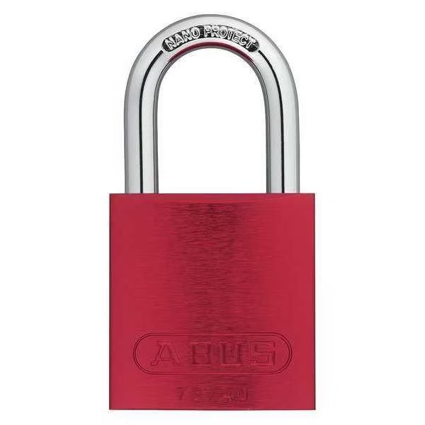 Lockout Padlock, KA, Red, 1-1/2"H, PK6, Abus, Mfr#: 72 /40 KAx6 Red