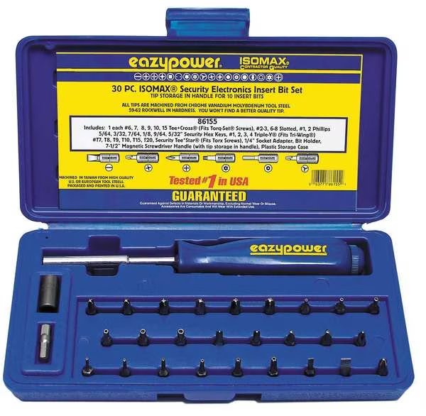 Security Bit Set, Pieces 30, Eazypower, Mfr#: 86155