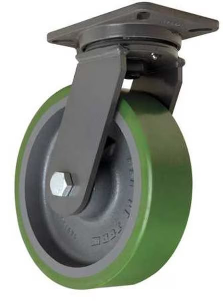 Plate Caster, Swivel, Polypropyln, 10 in, 2500 lb, Hamilton, Mfr#: S-CH-13DB-4SL-FB