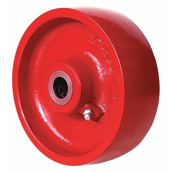 Caster Wheel, Cast Irn, 6 in., 1400 lb., Red, EnjoyTool Select, Mfr#: W-620-M-3/4