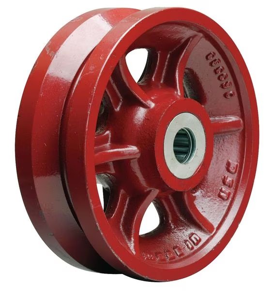 Caster Wheel, Cast Iron, 8 in., 2500 lb., EnjoyTool Select, Mfr#: W-8-V-1