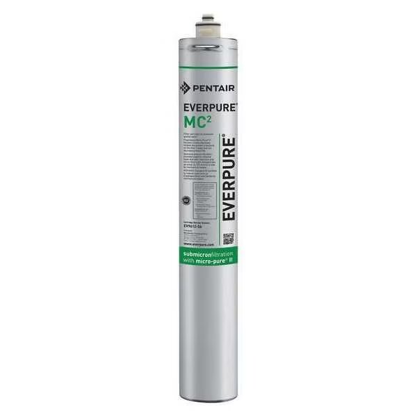Quick Connect Filter, 1.7 gpm, 0.5 Micron, 3" O.D., 21 in H, Everpure, Mfr#: EV961255-75