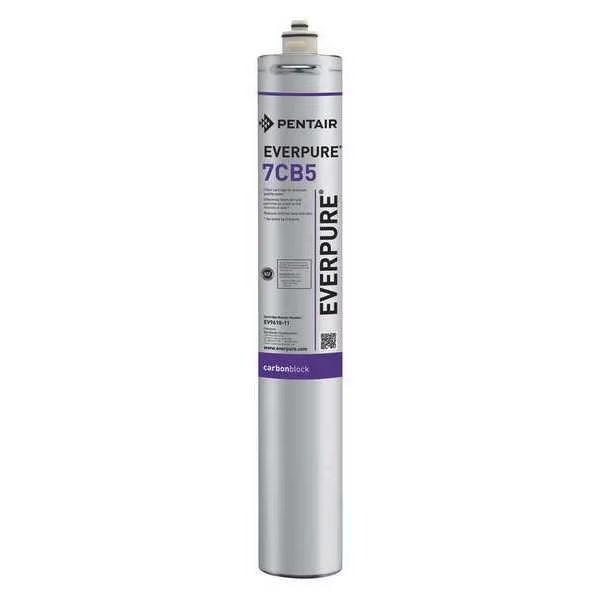 Quick Connect Filter, 2.5 gpm, 5 Micron, 3" O.D., 21 in H, Everpure, Mfr#: EV961816-75