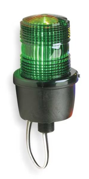 Low Profile Warning Light, Strobe, Green, Federal Signal, Mfr#: LP3M-12-48G-M1