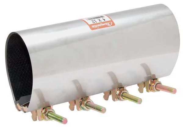 Repair Clamp, Three Bolt, 8 In, 304SS, EnjoyTool Select, Mfr#: 330-149