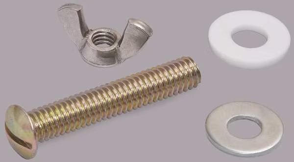 Toilet Seat Hardware, Plated Metal, Centoco, Mfr#: GR802-HARDWARE