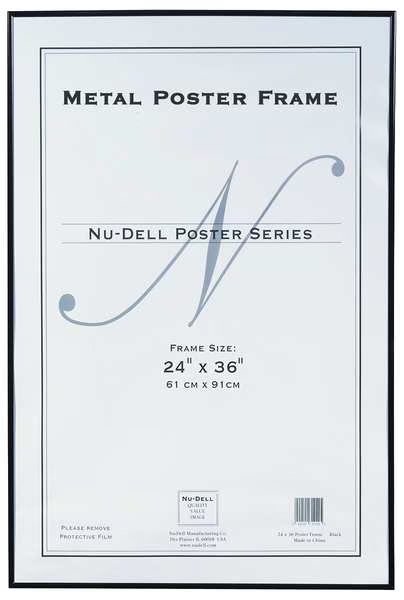 Metal Poster Frame 24x36 Black, Nudell, Mfr#: 31242