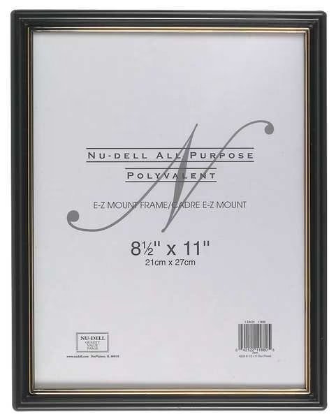 E-Z Mount Frame 8.5x11 Black, Nudell, Mfr#: 11880