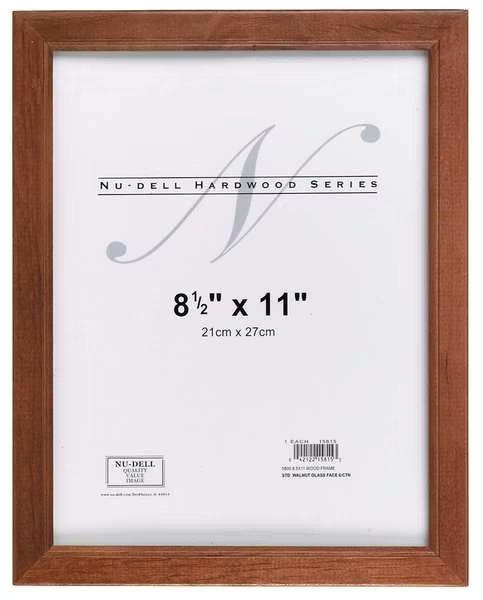 Hardwood Frame 8.5x11 Walnut Finish, Nudell, Mfr#: 15815