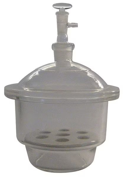 Vacuum Desiccator, Glass, Clear, I.D. 150mm, Lab Safety Supply, Mfr#: 5YHU5