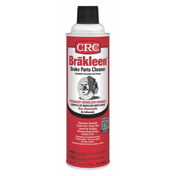 Brake Parts Cleaner, Aerosol Spray Can, 20 oz, Solvent, Chlorinated, Nonflammable, No VOC, Crc, Mfr#: 05089