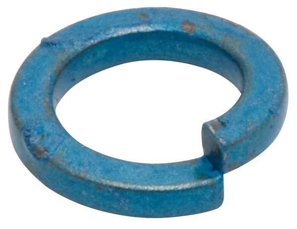 Split Lock Washer, For Screw Size M4 Steel, Metric Blue Finish, 100 PK, Metric Blue, Mfr#: UST187438
