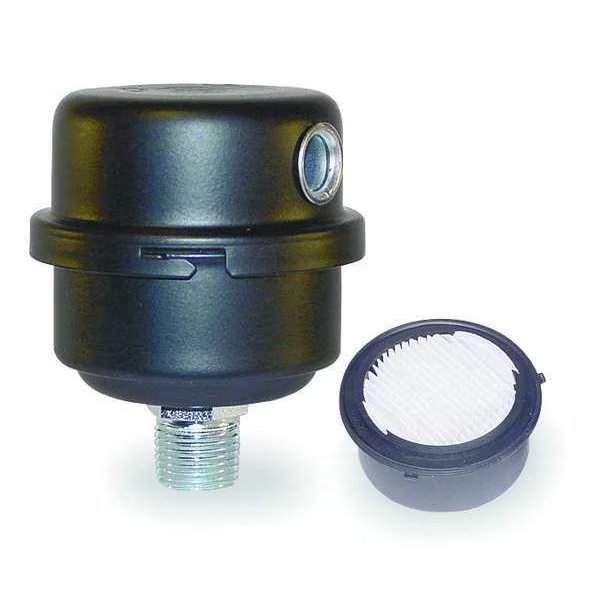 Filter Silencer, 3/8 In MNPT, 8 CFM Max, Solberg, Mfr#: FS-06-038