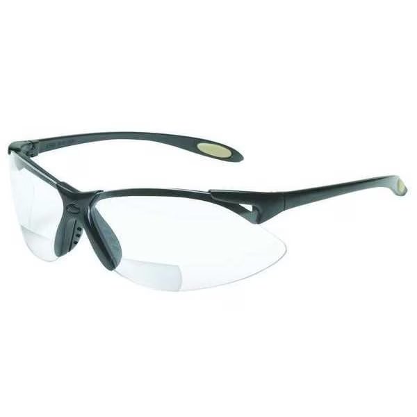 A900 Readers 2 Black Safety Glasses With Clear Anti-Scratch/Hard Coat Lens, Honeywell Uvex, Mfr#: A951