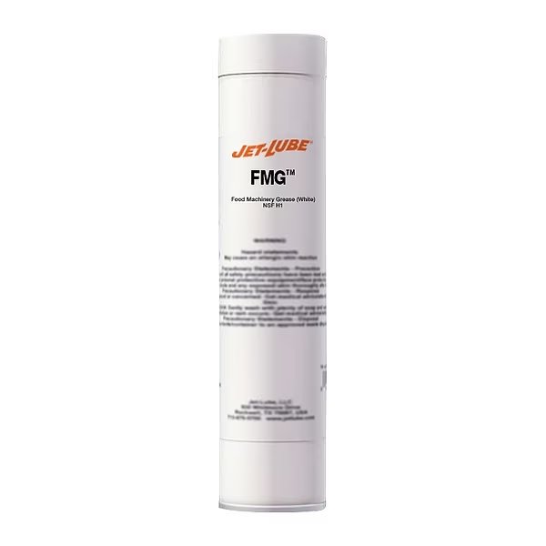 FMG Machinery Grease, H1 Food Grade, 14 oz cartridge, White, Jet-Lube, Mfr#: 30150