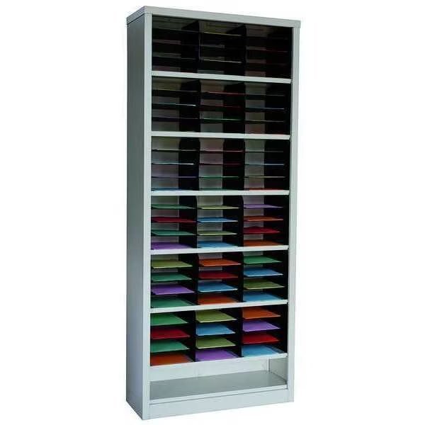 Vertical Literature Organizer 72 Compartments, Tan, EnjoyTool Select, Mfr#: 5CRY7