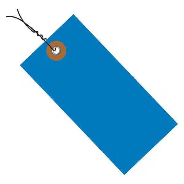 Tyvek® Shipping Tags, Pre-Wired, 4 1/4" x 2 1/8", Blue, 100/Case, Tyvek, Mfr#: G14043A