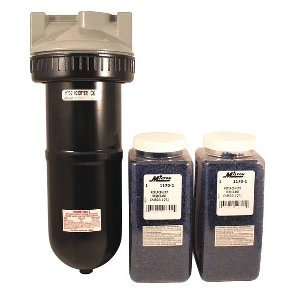 Compact Desiccant Dryer, 1/2", Milton, Mfr#: 1170-2
