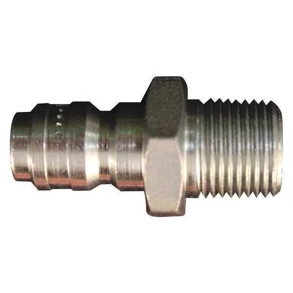 Hi Press Strt Thru Plug, 3/8" MNPT, PK10, Milton, Mfr#: 1767