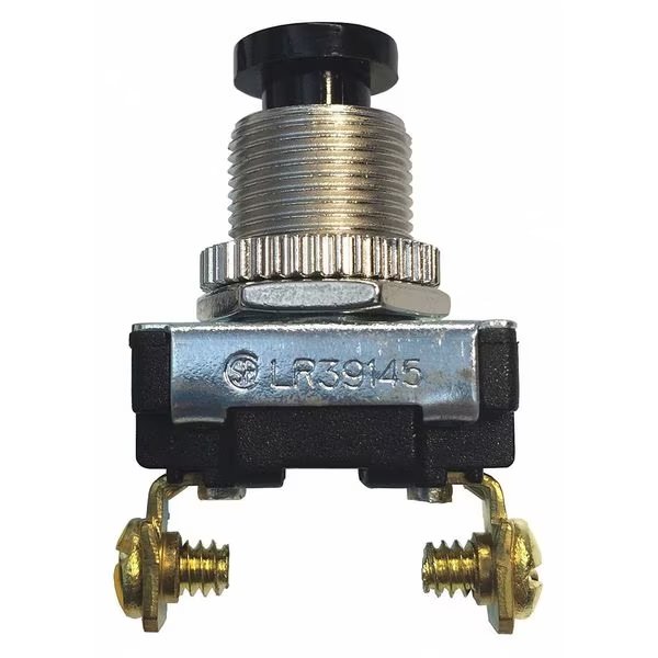 Switch, Push On/Off, SPST, 6A, 120VAC, Gardner Bender, Mfr#: GSW-22