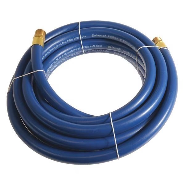 1" x 20 ft PVC Coupled Multipurpose Air Hose 250 psi BL, Continental Contitech, Mfr#: PLB10025-20-11