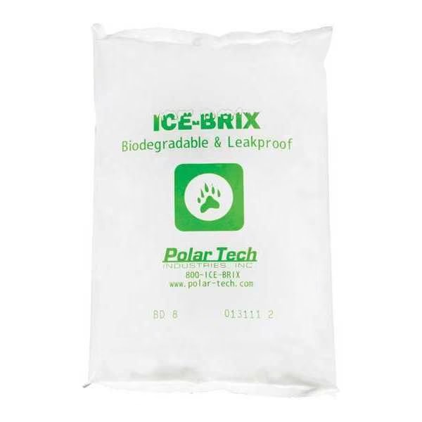 Ice-Brix™ Biodegradable Packs, 8 oz., 6" x 4" x 3/4", White, 72/Case, Ice-Brix, Mfr#: IBB8